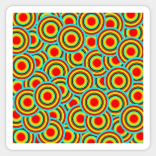 pop art inspired pattern Sticker